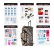 1 Person Comfort Survival Kit, Rolling Bag, Camo