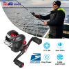 Baitcasting Fishing Reel 17.5lbs Max Drag Baitcasters 17+1 BB 7.1:1 Gear Ratio Baitcast Fish Reel High Speed Long Cast Distance