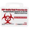 BBP / Bodily Fluid Protection Kit with Bonus 6 piece CPR kit for additional Rescuer Protection