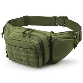 Tactical Fanny Pack For Men Concealed Carry Bag Military Waist Bag Traveling Waist Pouch with Adjustable Strap Quick Release for Camping Hiking (Option: ArmyGreen)