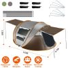 5-8 Person Pop Up Tent Automatic Setup Camping Tent Waterproof Instant Setup Tent with 4 Tent Poles 2 Mosquito Net Windows Carrying Bag for Hiking Cli
