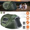 5-8 Person Pop Up Tent Automatic Setup Camping Tent Waterproof Instant Setup Tent with 4 Mosquito Net Windows Carrying Bag for Hiking Climbing Adventu