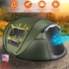 5-8 Person Pop Up Tent Automatic Setup Camping Tent Waterproof Instant Setup Tent with 4 Mosquito Net Windows Carrying Bag for Hiking Climbing Adventu